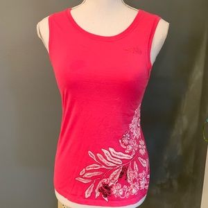 The North Face Pink Floral Tank~Size S/P